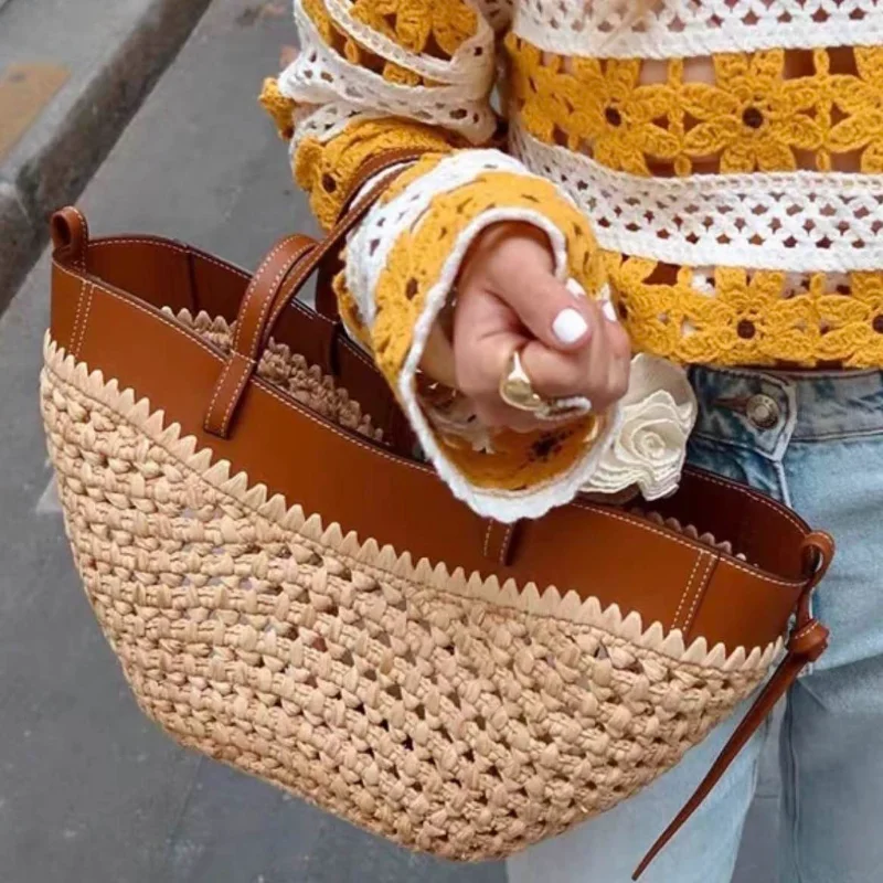 Брендовая полая тканая пляжная – обзор и цена Women Bags On Sale