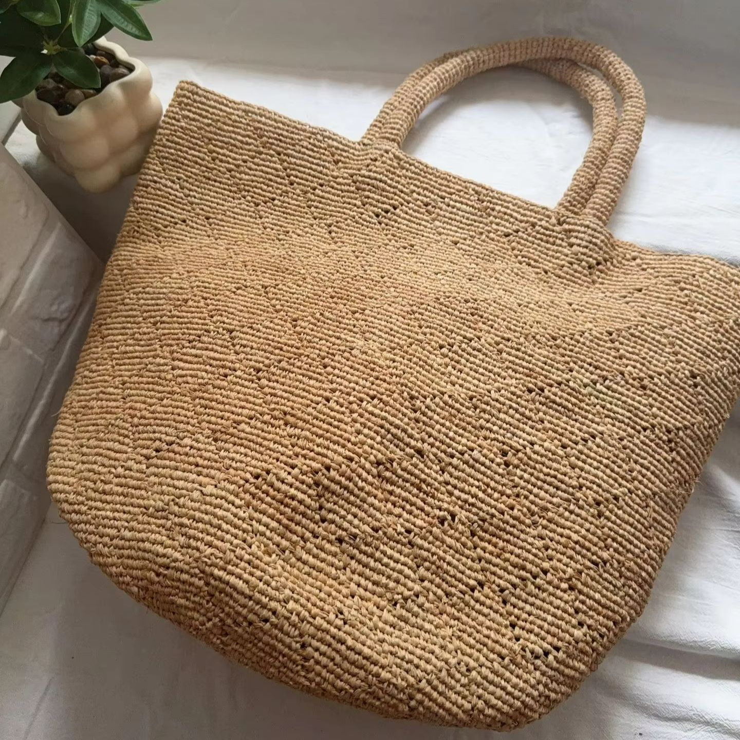 Модная пляжная сумка ручной ра – обзор и цена Women'S Raffia Bags